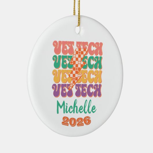Vet Technician  Keramisch Ornament (Rechts)