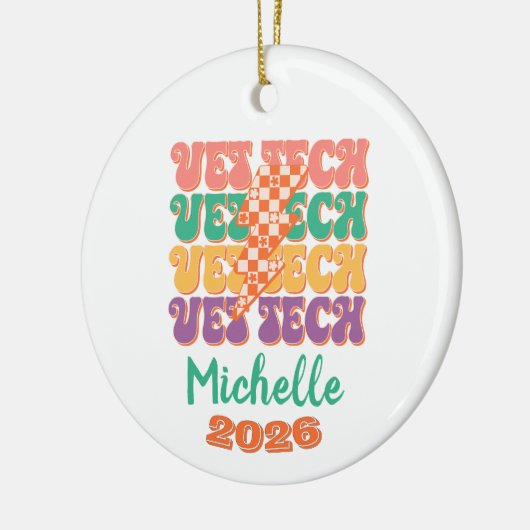 Vet Technician Keramisch Ornament (Links)