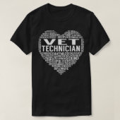 Vet Technicus Hart T-shirt (Design voorkant)