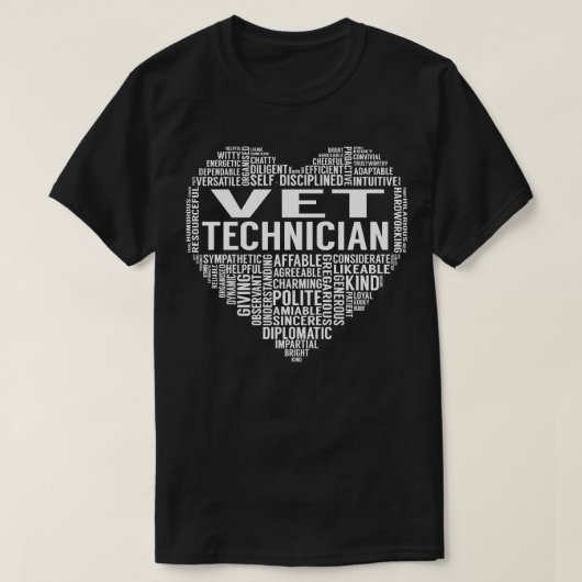 Vet Technicus Hart T-shirt (Design voorkant)