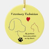 Vet-technicus - Schilder afdrukken op mijn hart #2 Keramisch Ornament (Voorkant)