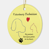 Vet-technicus - Schilder afdrukken op mijn hart #2 Keramisch Ornament (Links)