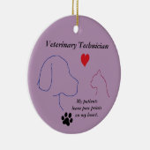 Vet-technicus - Schilder afdrukken op mijn hart #2 Keramisch Ornament (Rechts)