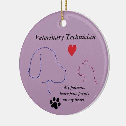 Vet-technicus - Schilder afdrukken op mijn hart #2 Keramisch Ornament (Links)