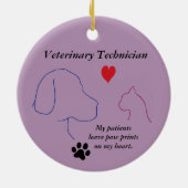 Vet-technicus - Schilder afdrukken op mijn hart #2 Keramisch Ornament (Achterkant)