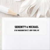 Vet Tekst Bruiloft Elegant Creatief Zwart Wit Etiket (Insitu)