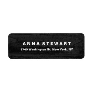 Vet Tekst Elegant Grijs Hout Professioneel Modern Etiket