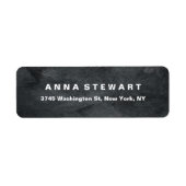 Vet Tekst Elegant Grijs Textuur Professioneel Mode Etiket (Voorkant)