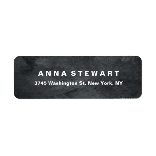 Vet Tekst Elegant Grijs Textuur Professioneel Mode Etiket (Voorkant)
