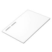 Vet Tekst Grijs Wit Stijlvol Modern Professioneel Notitieblok (Schuin)