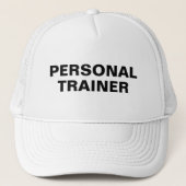 Vet Tekst Mannen Vrouwen Personal Trainer Honkbal Trucker Pet (Voorkant)