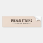 Vet tekst stijlvol, professioneel bumpersticker (Voorkant)