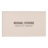 Vet tekst stijlvol, professioneel naambadge (Voorkant)