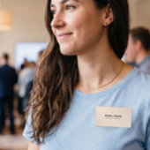 Vet tekst stijlvol, professioneel naambadge
