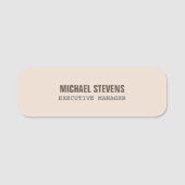 Vet tekst stijlvol, professioneel naamplaatje (Voorkant)