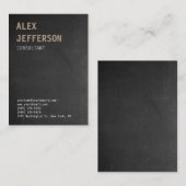 Vet Tekstgrijs alkbord Visitekaartje (Voorkant / Achterkant)