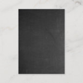 Vet Tekstgrijs alkbord Visitekaartje (Achterkant)