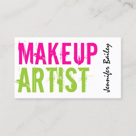 Vet Tekstmakreel Visitekaartje (Voorkant)