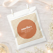 Vet Terracotta Retro Trendy Vrijgezellenfeest Aang Bedankzakje (Geknipt)