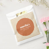 Vet Terracotta Retro Trendy Vrijgezellenfeest Aang Bedankzakje (Gezegeld)