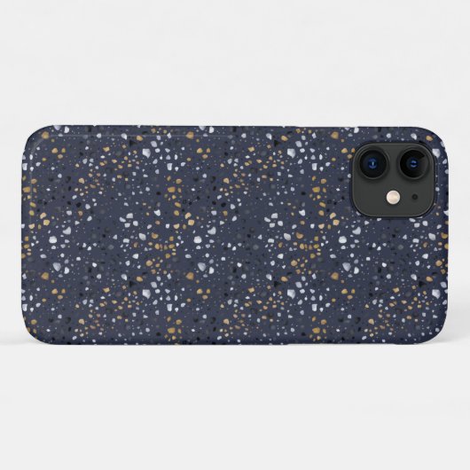 Vet Terrazzo Print (Marine) Case-Mate iPhone Case (Achterkant (horizontaal))