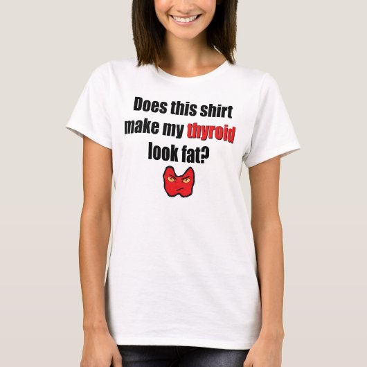 Vet Thyroid? rood T-shirt (Voorkant)