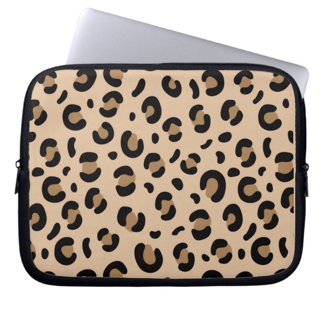 Vet tigergestreepte patroon – Dierenprint ontwerp Laptop Sleeve (Voorkant)