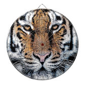 Vet tijger portret Grafische persstijl Dartbord (Voorkant)