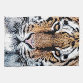 Vet tijger portret Grafische persstijl Theedoek (Horizontaal)