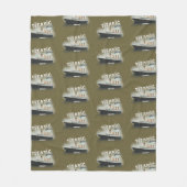 Vet Titanic Custom Name Fleece Deken (Voorkant)