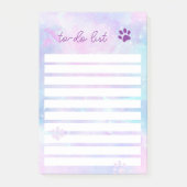 Vet to Do lijst Pet Paw Print Post-it® Notes (Voorkant)