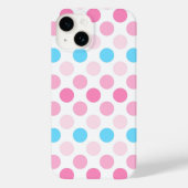 Vet Transfeminine Pride Flag Kleuren Polkadots Case-Mate iPhone Case (Achterkant)