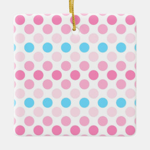 Vet Transfeminine Pride Flag Kleuren Polkadots Keramisch Ornament
