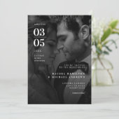 Vet, Trending, B & W-foto, Huwelijk Kaart (Staand voorkant)