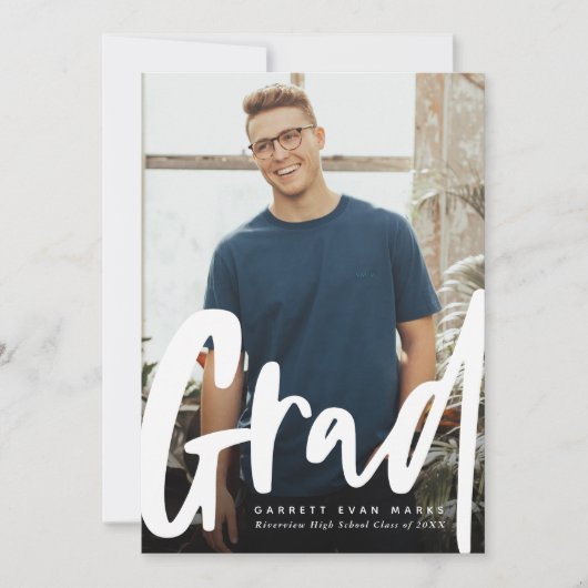 Vet trendy afstudeerder modern afstuderen voor ver (Voorkant)