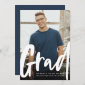 Vet trendy afstudeerder modern afstuderen voor ver (Voorkant / Achterkant)