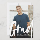 Vet trendy afstudeerder modern afstuderen voor ver aankondiging (Voorkant)