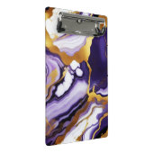 Vet Trendy paarse geel Gouden faux marmer Mini Klembord (Schuin)