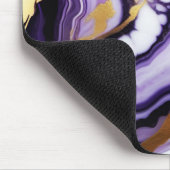 Vet Trendy paarse geel Gouden faux marmer Muismat (Hoek)