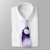 Vet Trendy paarse geel Gouden faux marmer Stropdas (Gebonden)