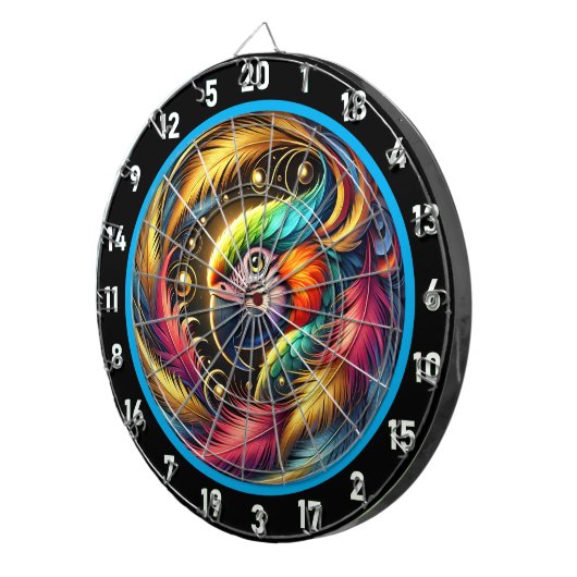 Vet Tropisch Parrot Dartbord Delight (Voorkant Rechts)