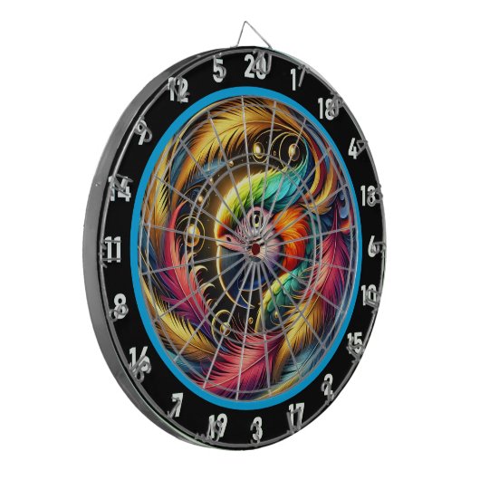 Vet Tropisch Parrot Dartbord Delight (Voorkant Links)