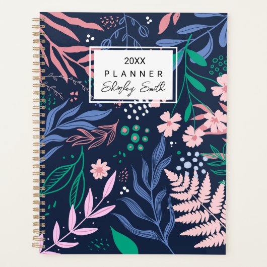 Vet Tropische Botanische Planner Stijlvol & Levend (Voorkant)