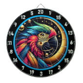 Vet Tropische Parrot Dartbord Centerpiece (Voorkant)