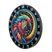 Vet Tropische Parrot Dartbord Centerpiece (Voorkant Rechts)