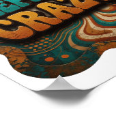 Vet turquoise KEEPIN' IT CRAZY Poster (Hoek)