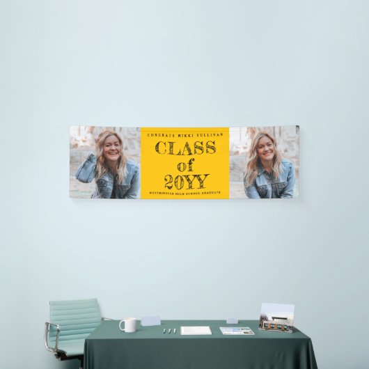 Vet Type 2 Foto-Afstuderen Spandoek (Beurs)