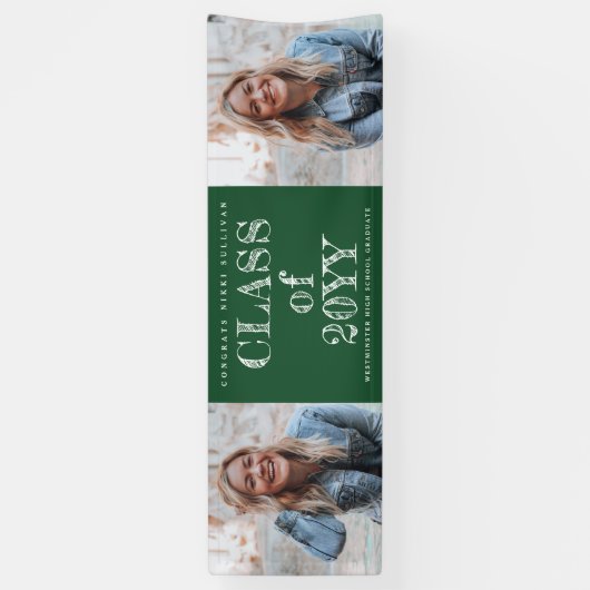 Vet Type 2 Foto-Afstuderen Spandoek (Verticaal)