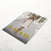 Vet Type Afstuderen Volledige foto Folie Uitnodiging (Gedraaid)