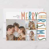 Vet Type Drie Foto Kerst Kaarten (Voorkant)